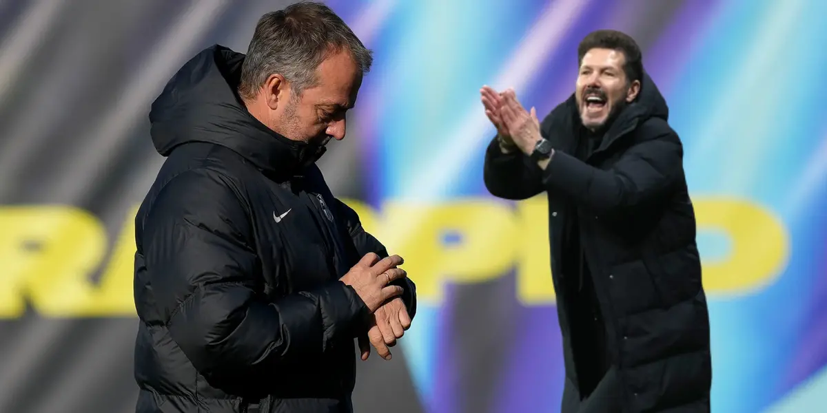 Hansi Flick y Diego Simeone Foto: Marca y Antena 3