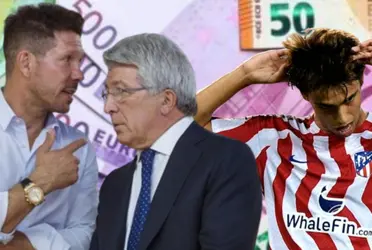 La dirigencia colchonera ya sabe como recuperar el dinero que el portugués le hizo perder.