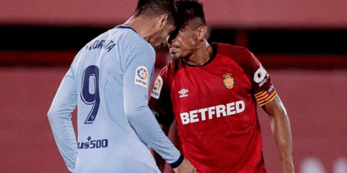 La última vez que el delantero del conjunto rojiblanco estuvo presente en Palma se fue expulsado por doble amonestación a los ocho minutos