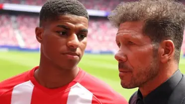 Marcus Rashford y Diego Simeone Foto: Grok