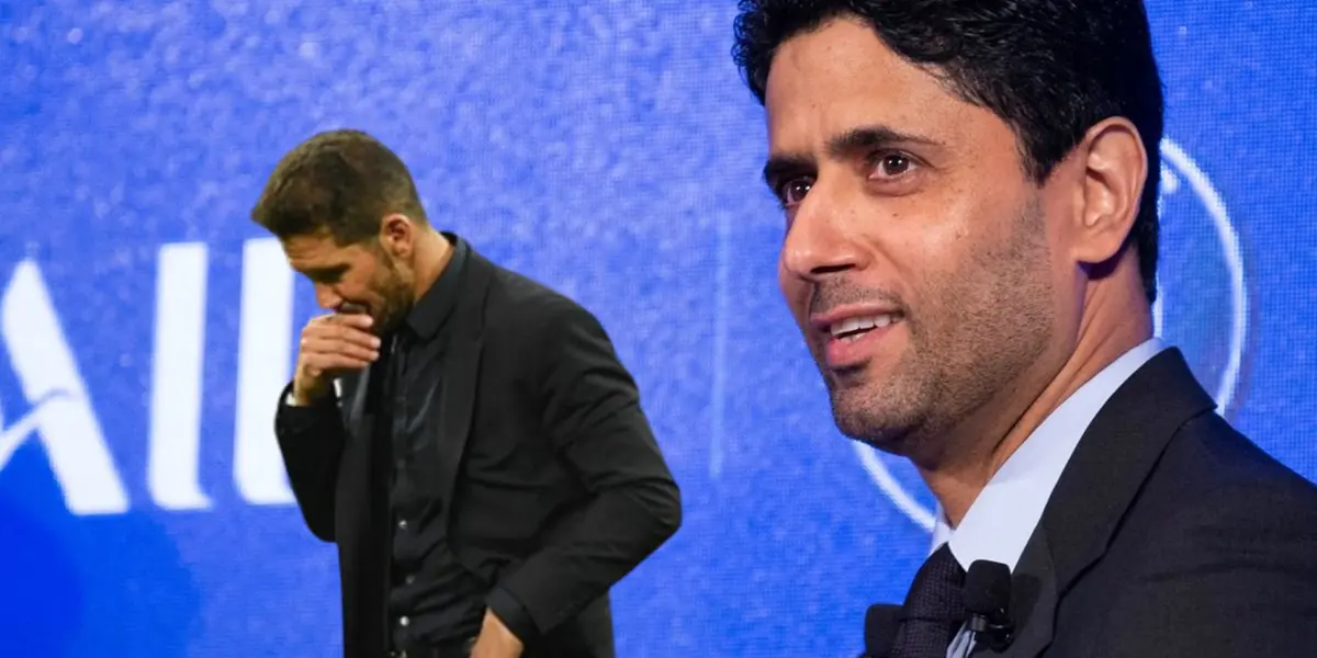 Nasser Al Khelaifi y Diego Simeone Foto: PSG y Marca