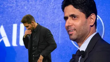 Nasser Al Khelaifi y Diego Simeone Foto: PSG y Marca