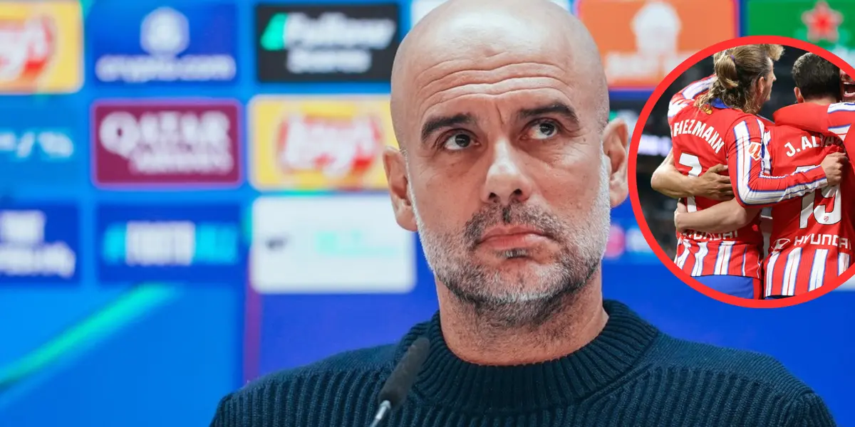 Pep Guardiola y Atleti Foto: Man City y Atlético de Madrid