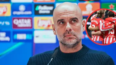 Pep Guardiola y Atleti Foto: Man City y Atlético de Madrid