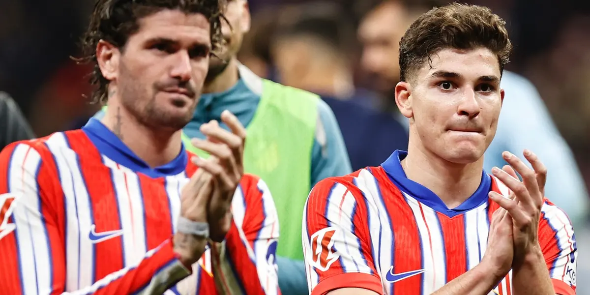 Rodrigo de Paul y Julián Álvarez Foto: Atleti
