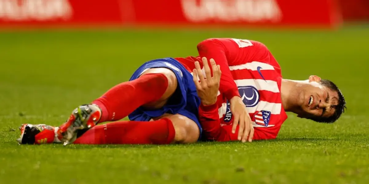 Se confirma lo peor, la dura lesión que sufrió Álvaro Morata contra el Sevilla