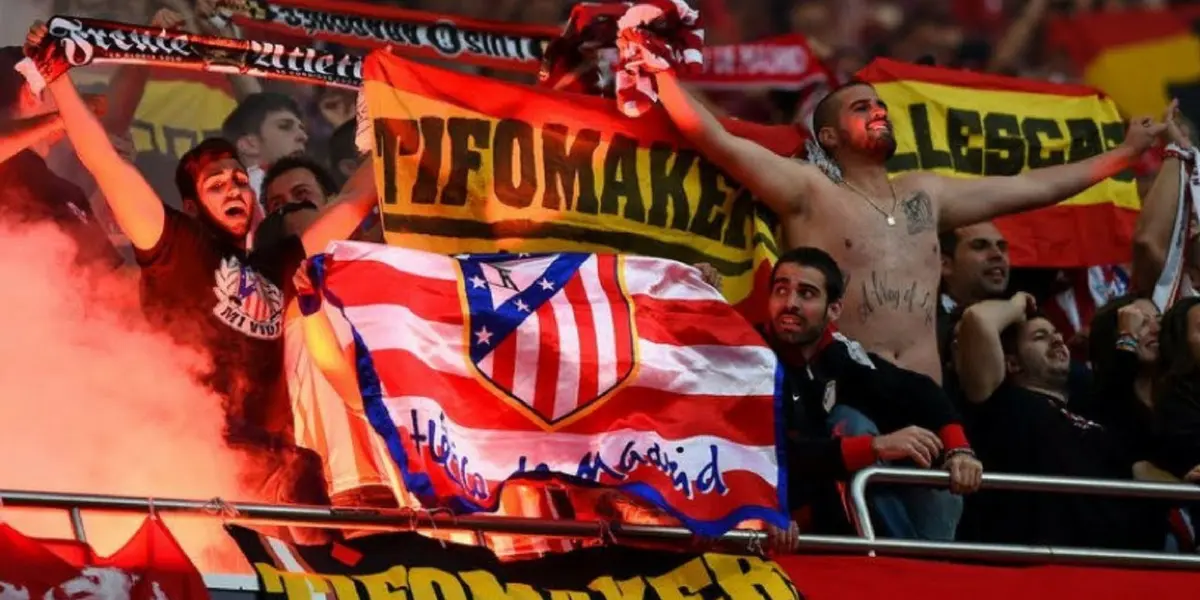 Un violento cruce entre dos frentes de ultras del Colchonero se dio en los alrededores del Estadio.