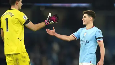 El portero argentino ha comentado en un post a Julián Álvarez después de la panenka en el Bernabéu